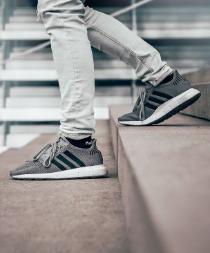 Grey Knitted Trainers