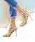 Caged Cutout Sandals in Gold