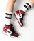 High Top Trainers in Red, Black and White [Tags]